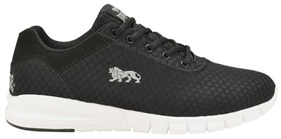 Black/White 'Tydro' mens lace up trainers